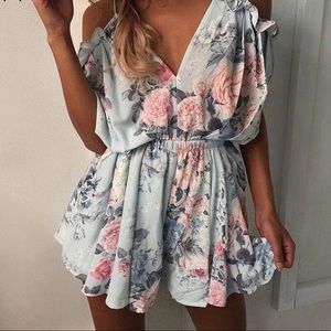 Oversized Floral Romper